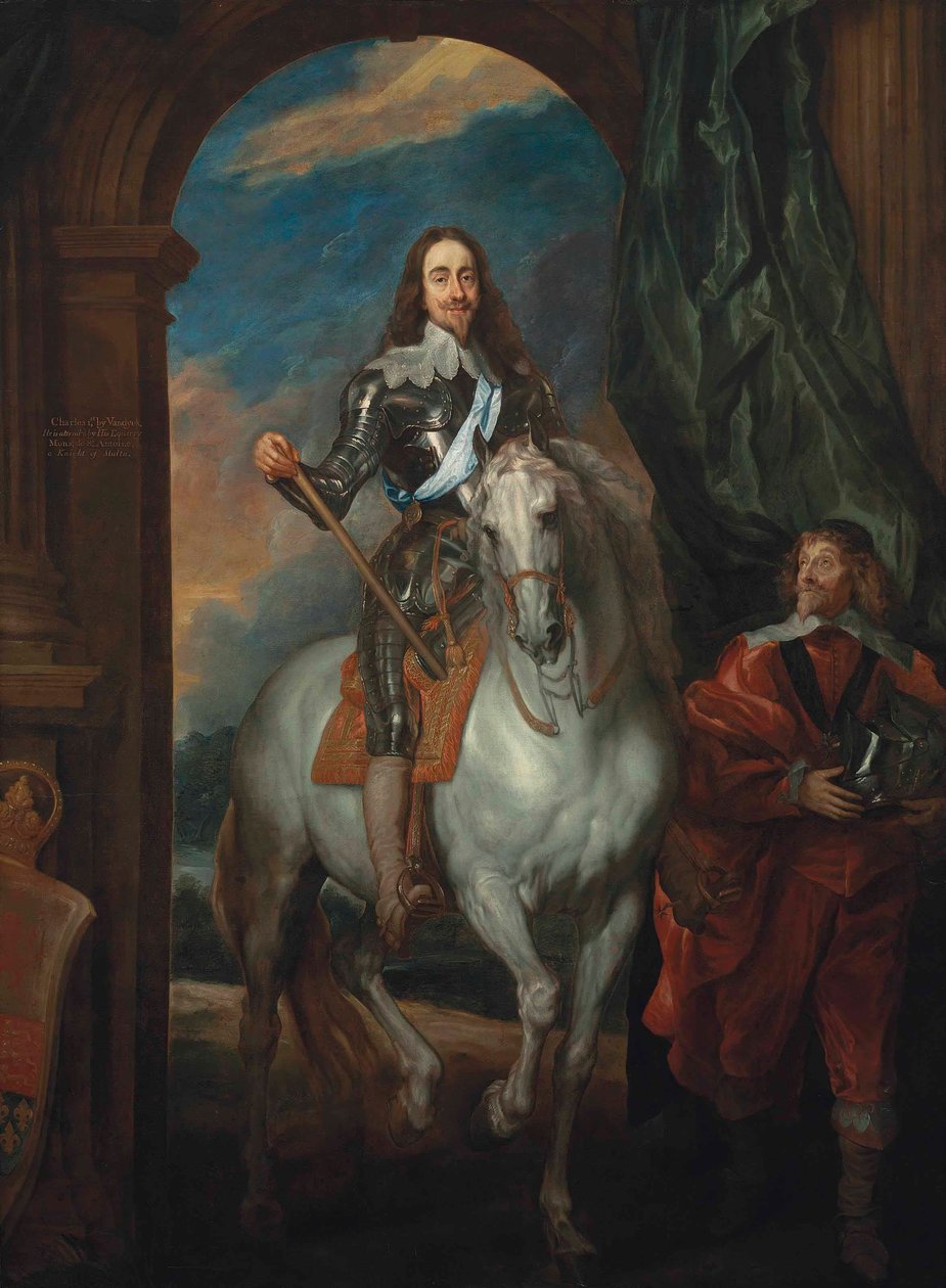 Kong Charles I med Monsieur de St. Antoine af after Anthony van Dyck