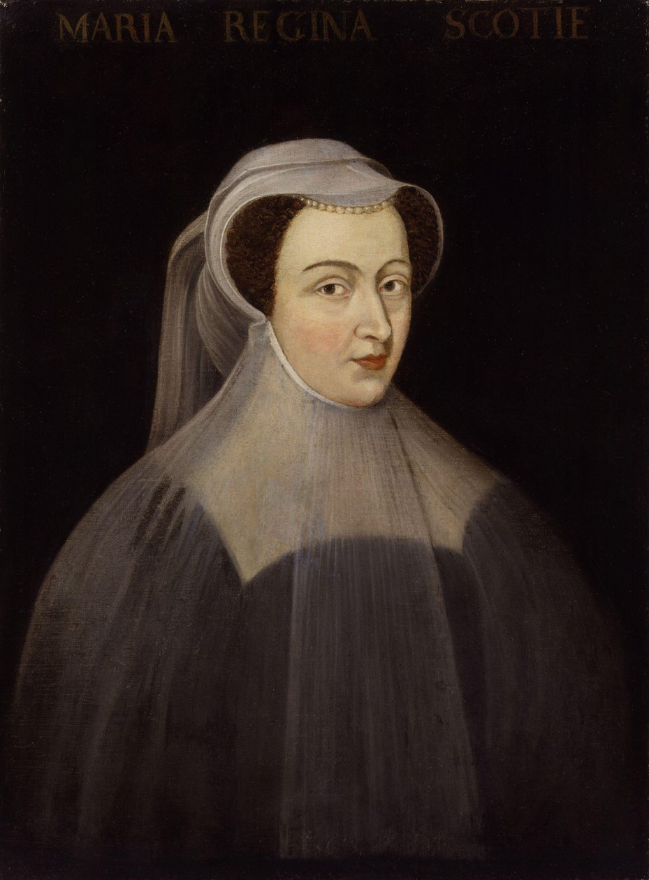 Mary, dronning af Skotland (kopi efter en original fra 1560) af After François Clouet