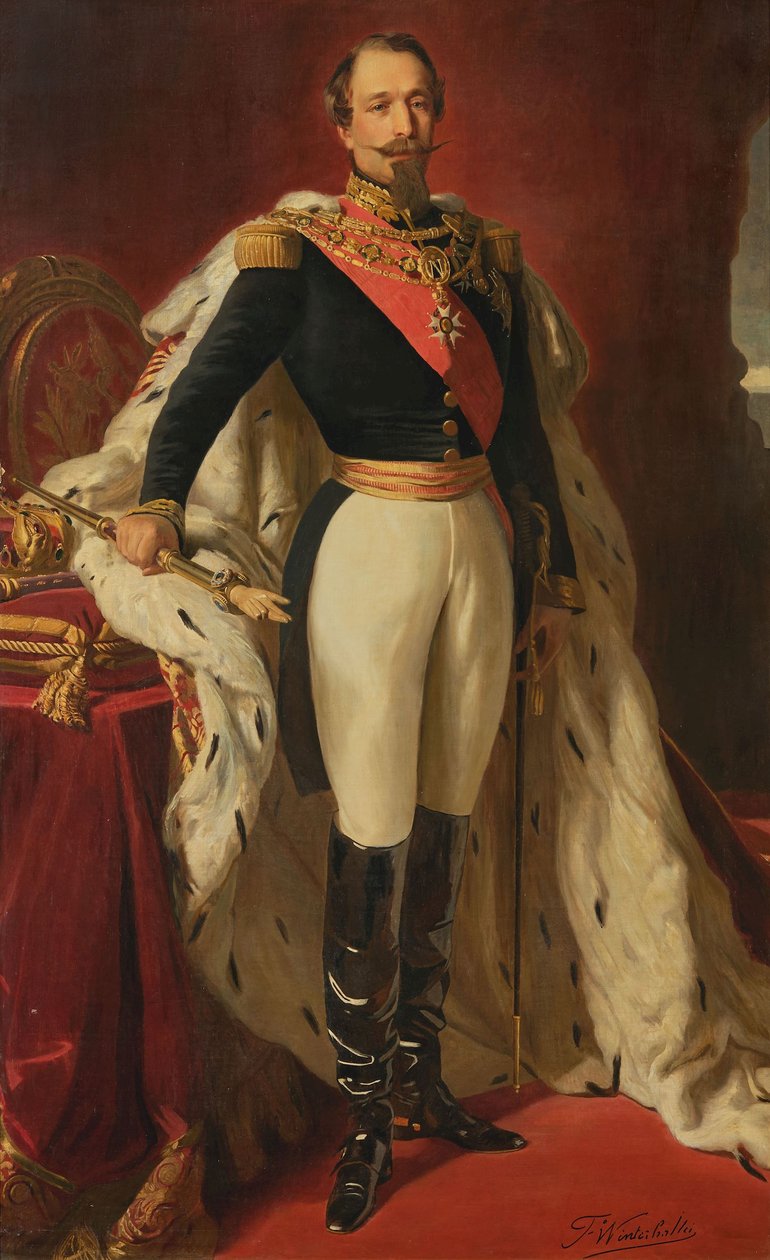 Franz Xaver Winterhalter (efter) Napoleon III i kroningsdragt af after Franz Xaver Winterhalter