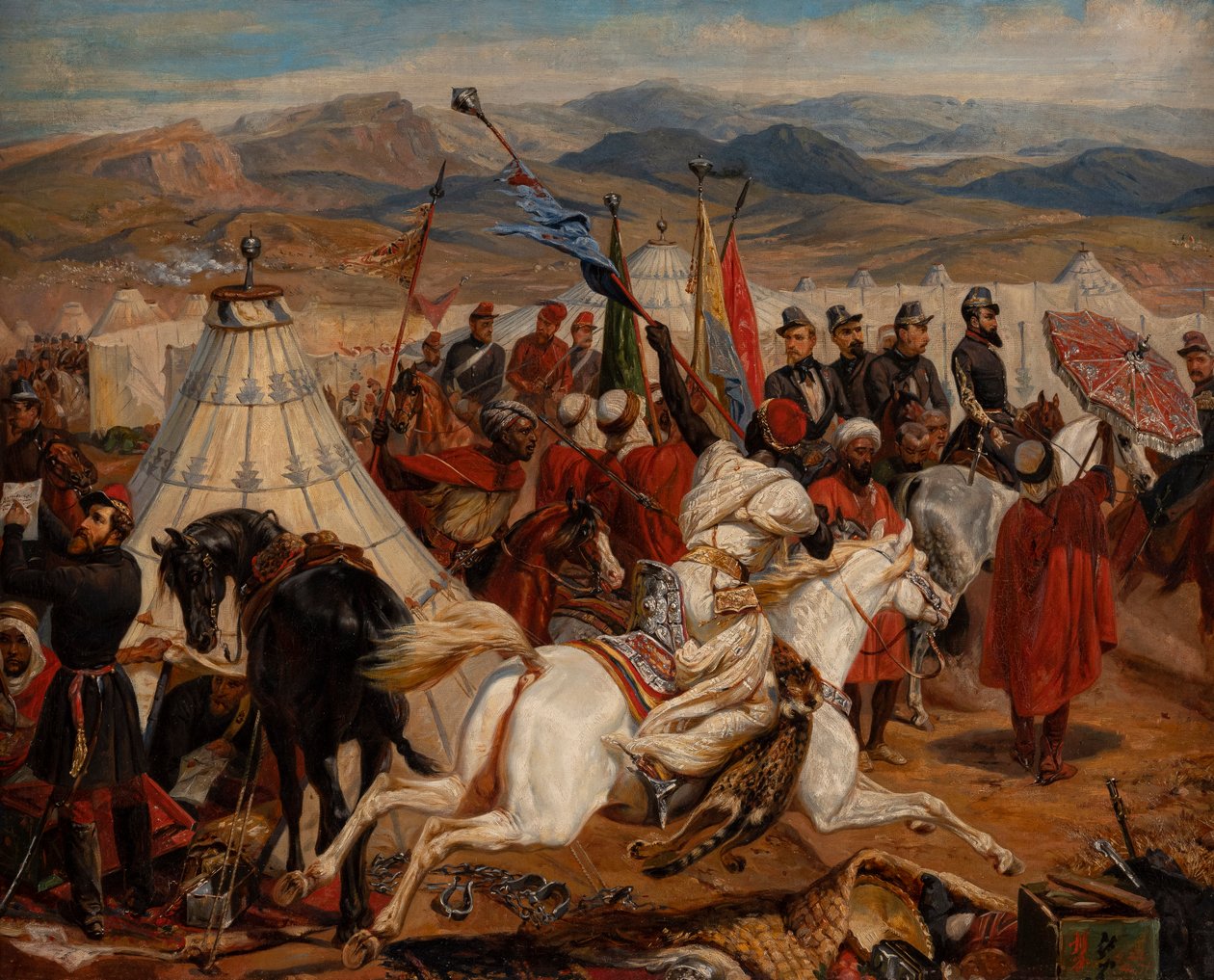 Horace Vernet (cirkel) Slaget ved Isly af after Horace Vernet