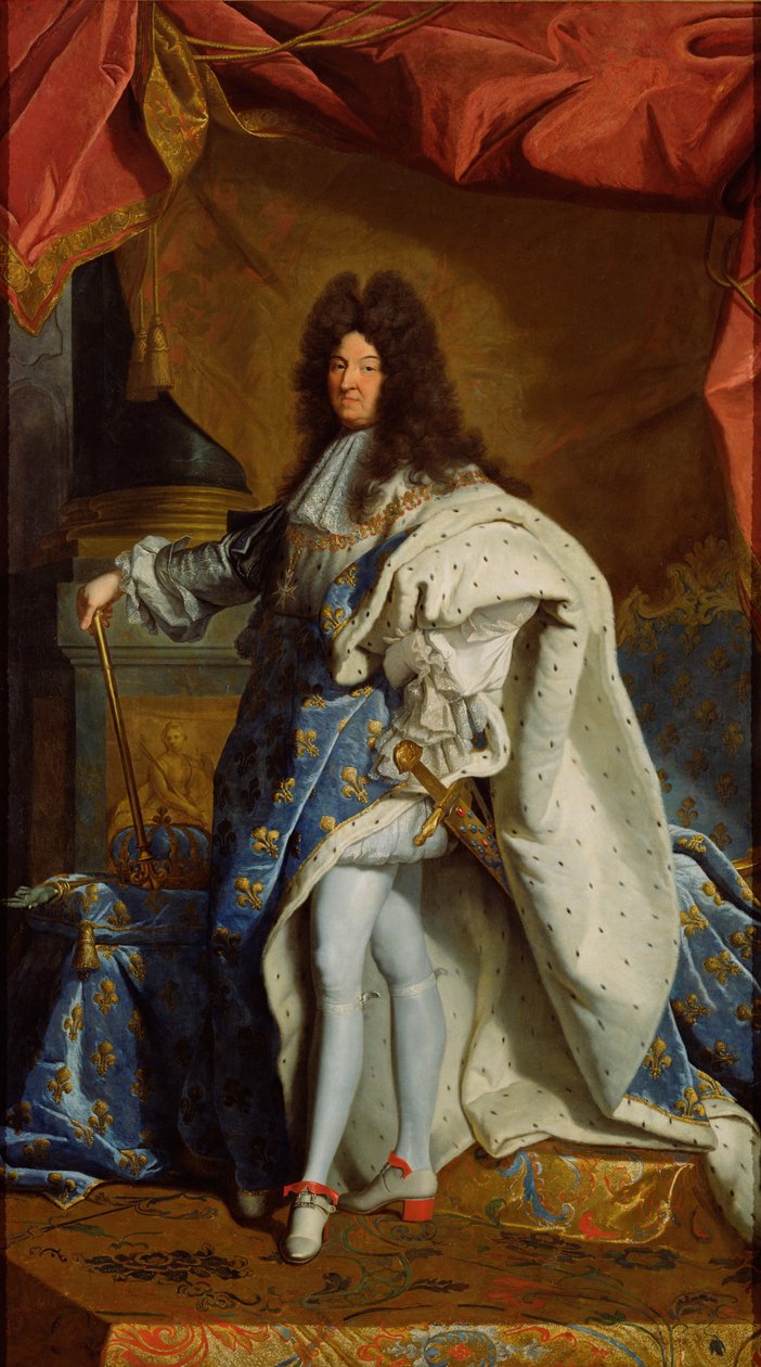 Portræt af Ludvig XIV af After Hyacinthe Rigaud
