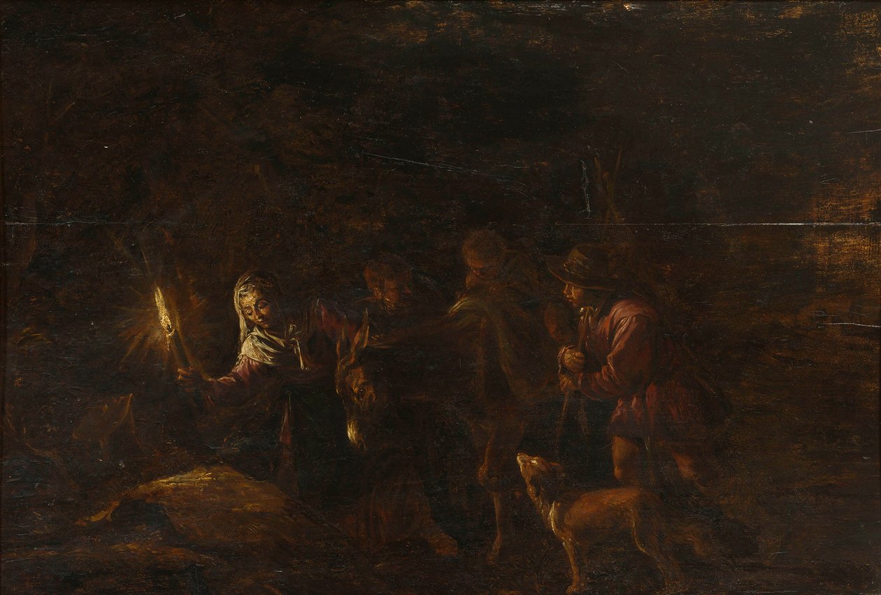 Flugten til Egypten af after Jacopo Bassano