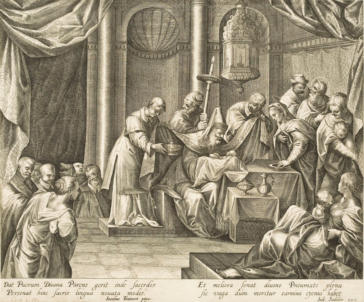 Kristi omskærelse af after Jacopo Tintoretto