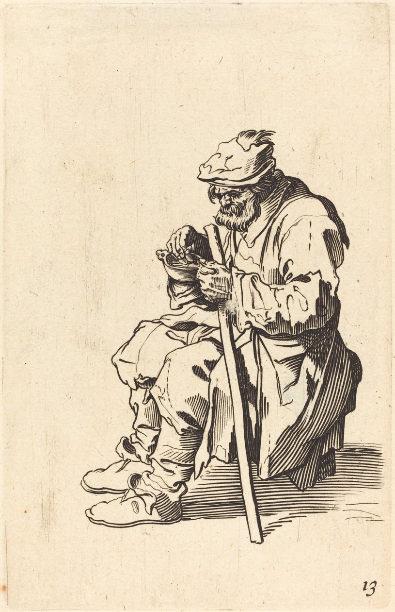 Tigger spiser af After Jacques Callot