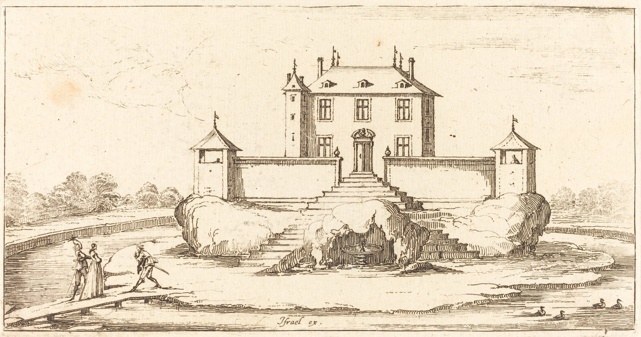 Landskab af After Jacques Callot