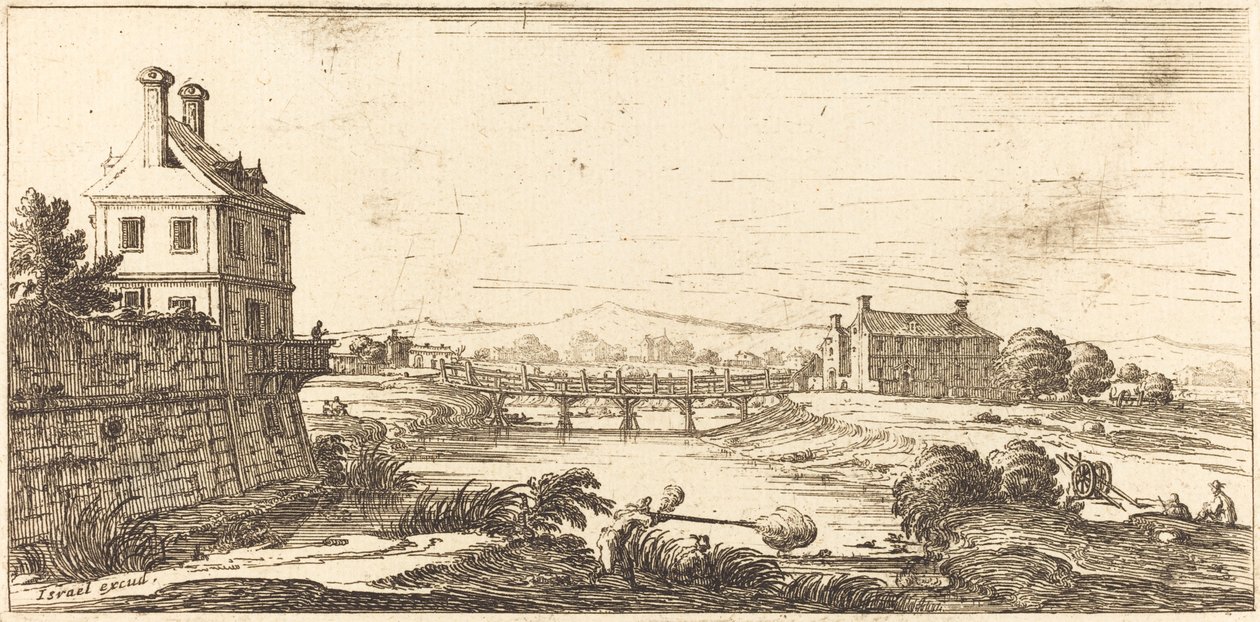 Landskab af After Jacques Callot