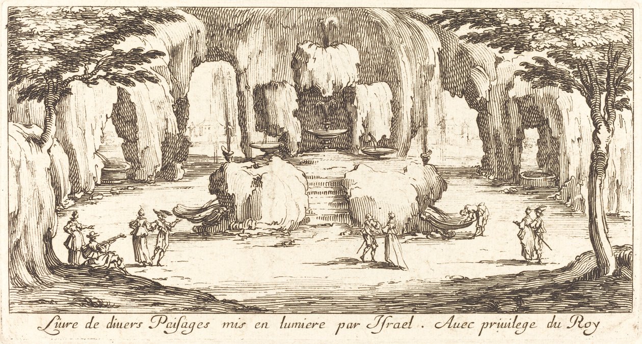 Undertekst til "Various Landscapes" af After Jacques Callot