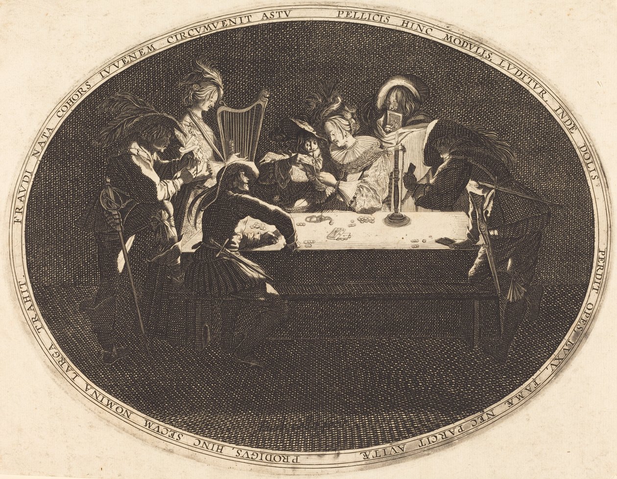 Kortspillerne af After Jacques Callot