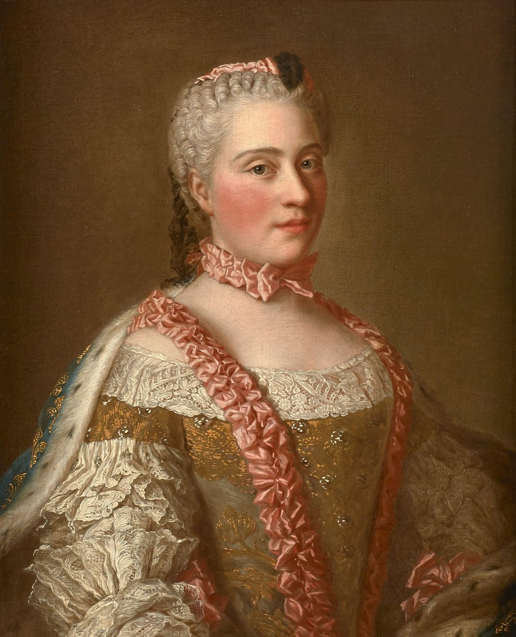 Efter Jean Étienne Liotard - Portræt af Marie-Josèphe de Saxe af after Jean Etienne Liotard
