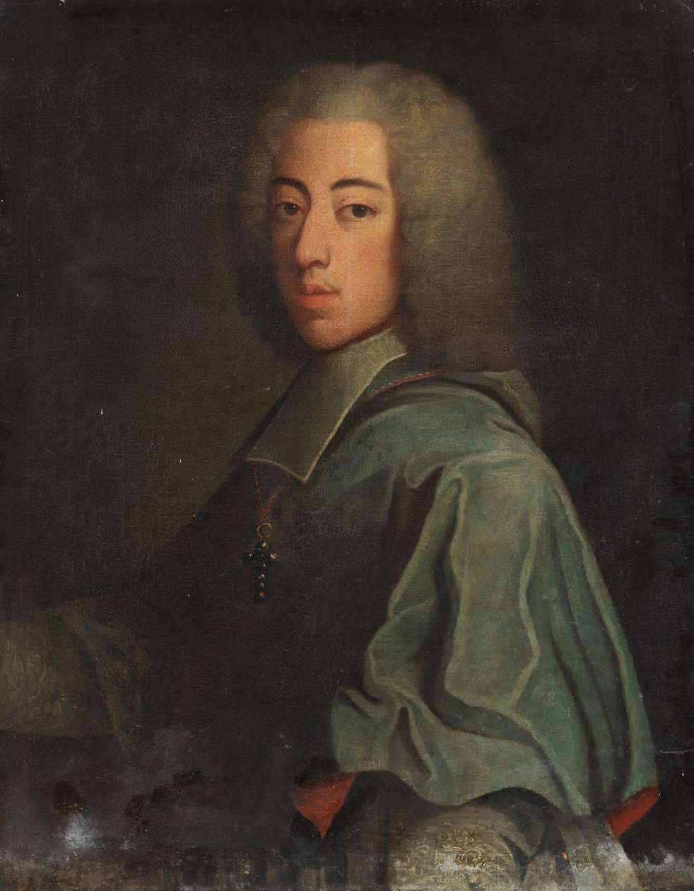 Tysk: Portræt af Johann Theodor (1703-1763), søn af kurfyrst Max Emanuel af Bayern Johann Theodor af Bayern, søn af Maximilian II Emanuel af After Joseph Vivien