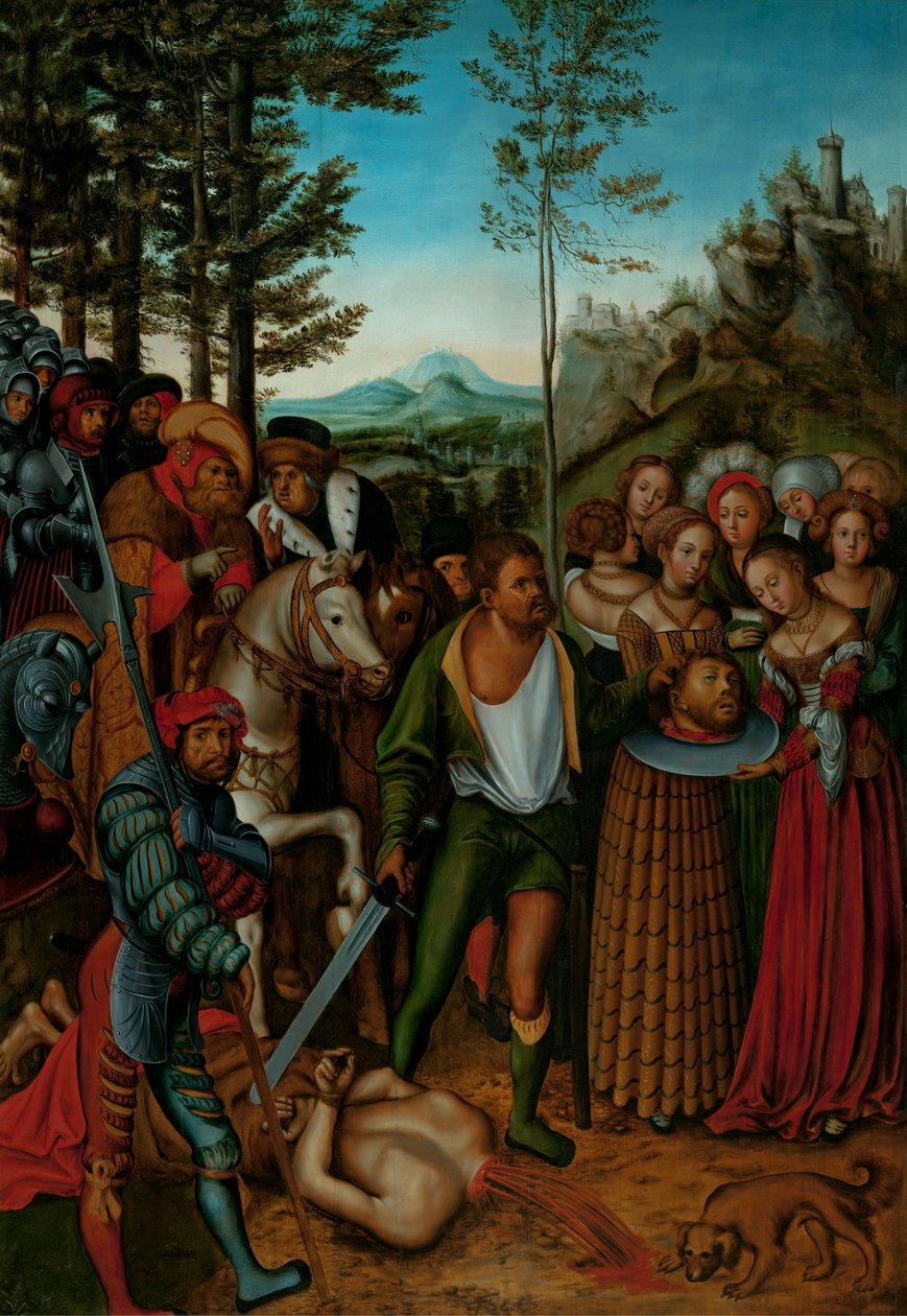 Halshugning af Johannes Døberen af after Lucas Cranach the Elder