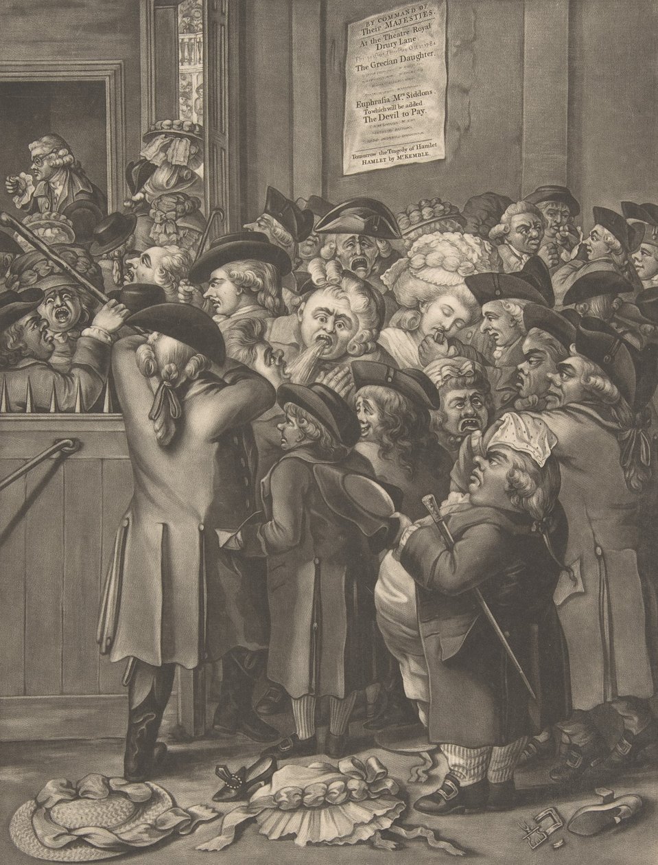 Pit Door La Porte du Parterre, 9. november 1784. af After Robert Dighton the Elder.