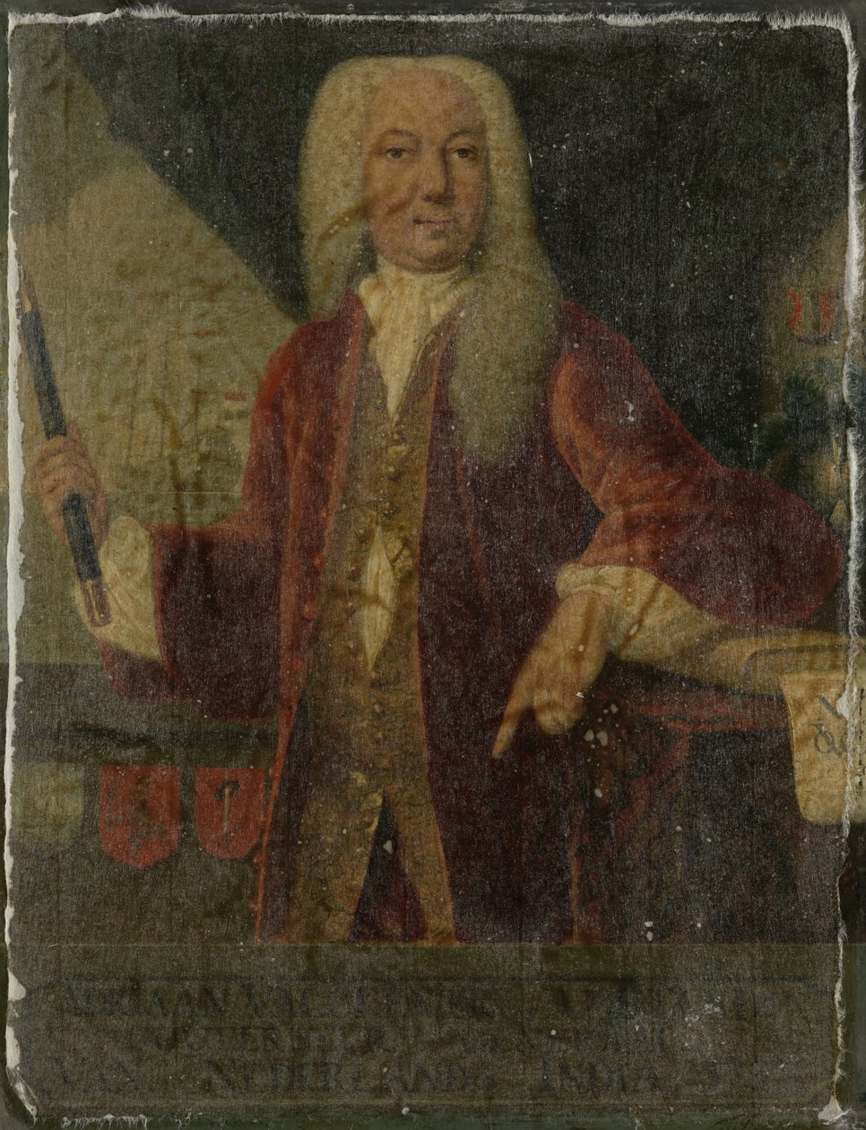 Portræt af Adrian Valckenier. olie på kobber. højde: 34 cm (13,3 tommer); bredde: 26,5 cm (10,4 tommer). Amsterdam, Rijksmuseum Amsterdam. af After Theodorus Justinus van Rheen