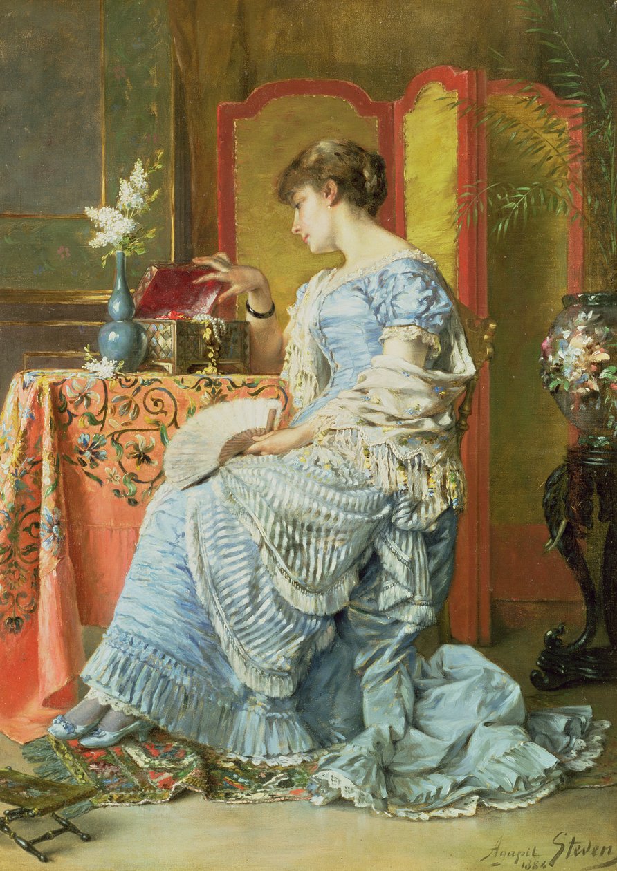 Ubeslutsomhed, 1884 af Agapit Stevens