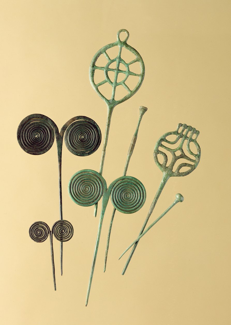 Nåle, fra Ober- og Unterbinbach, Haina, Grossenlueder og Liebenau (bronze) af Age Bronze