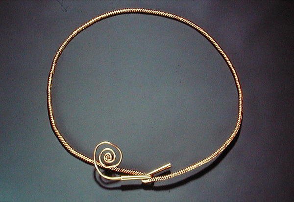 Torc, fra Tara, County Meath, middelbronzealder af Age Bronze
