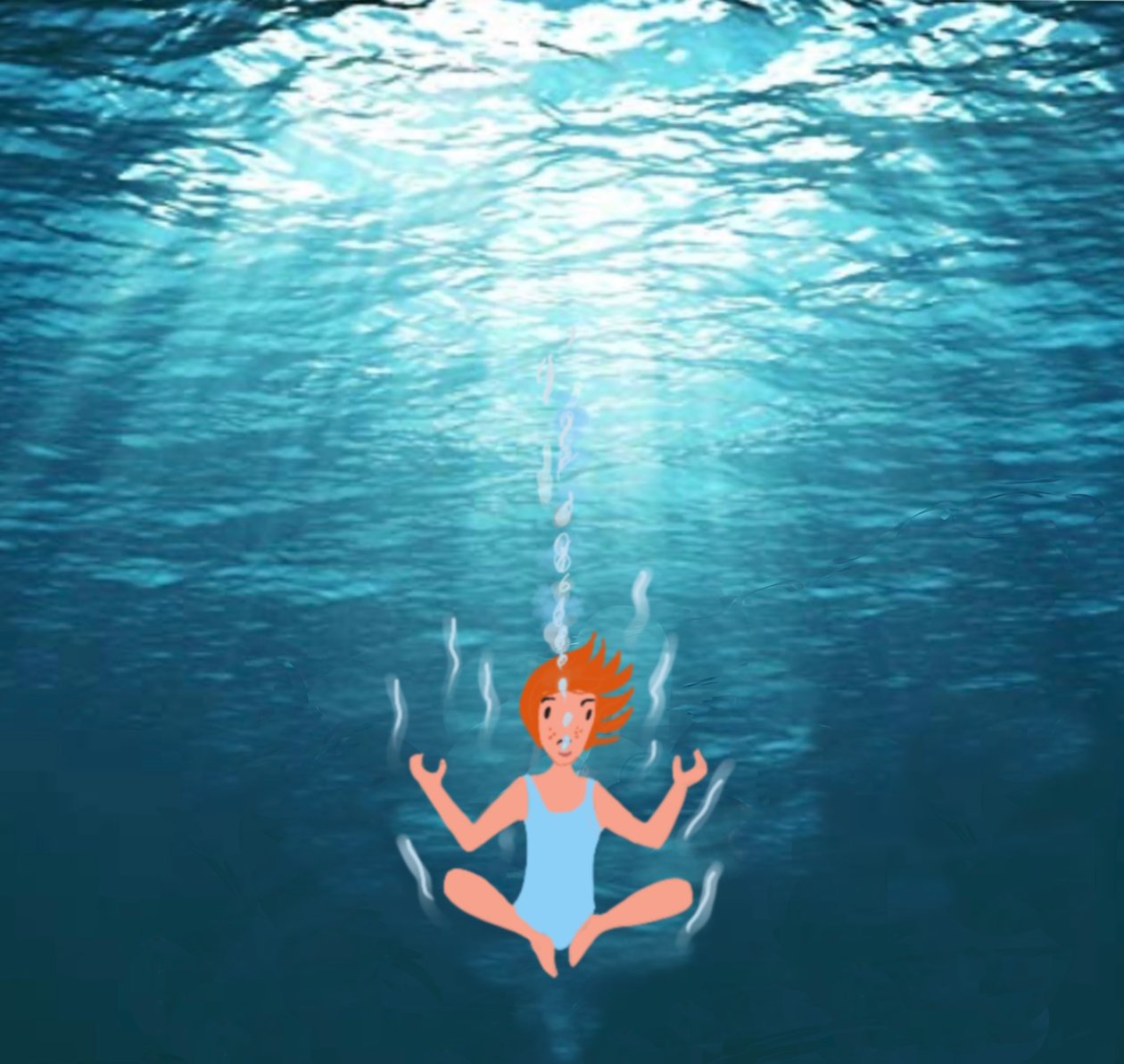 Meditation, 2023 (digital kunst på fotografi) af Agnes Girardon