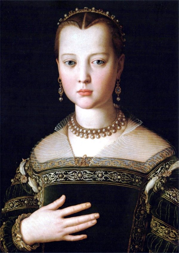 Maria de Medici af Agnolo Bronzino