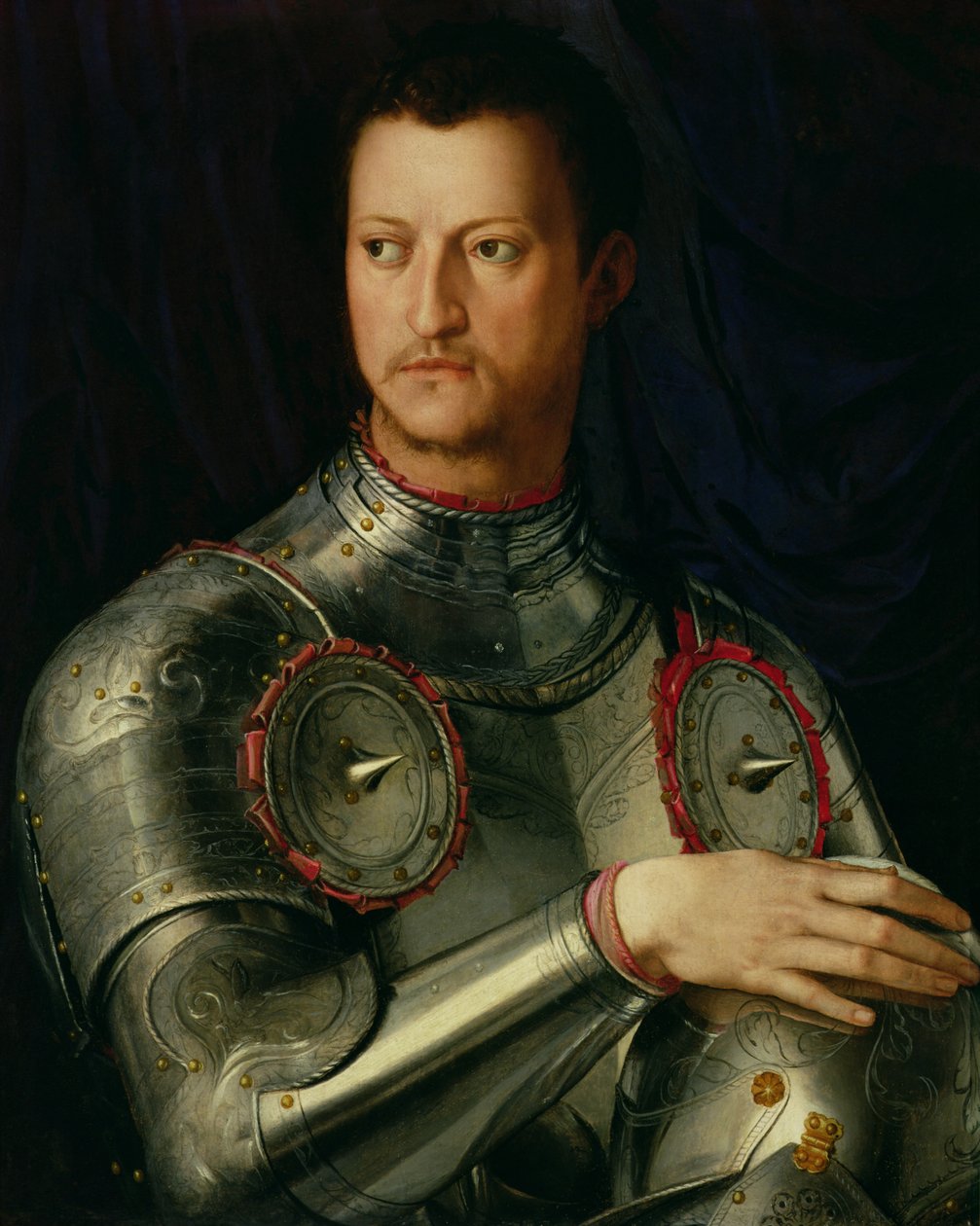 Portræt af Cosimo I (1519-74) de Medici (tempera på panel) af Agnolo Bronzino