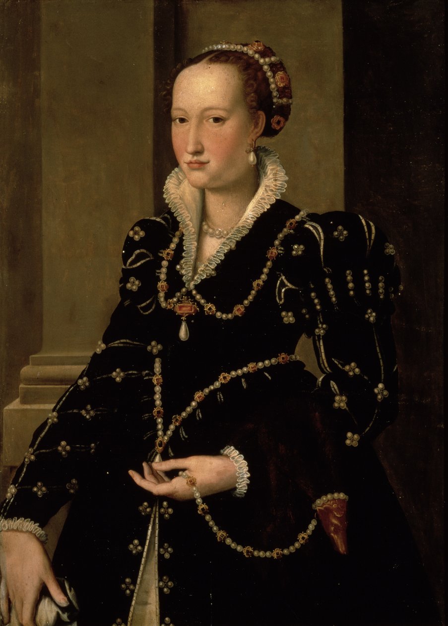 Portræt af Laudomia af Medici af Agnolo Bronzino