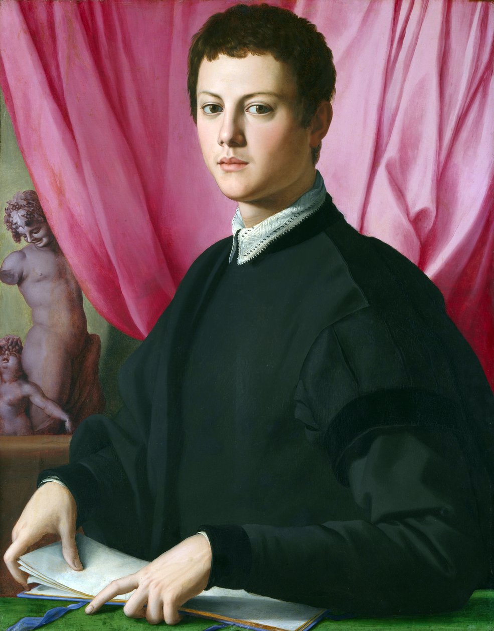 Portræt af en ung mand af Agnolo Bronzino