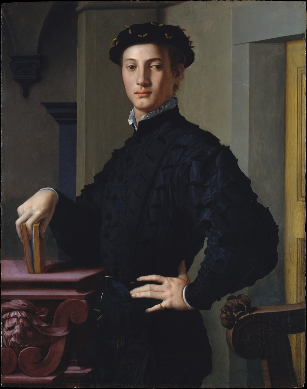 Portræt af en ung mand af Agnolo Bronzino