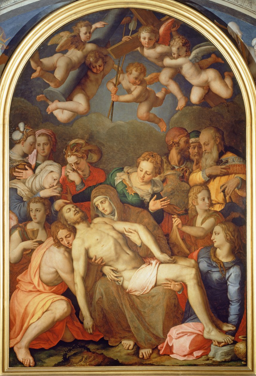 Deponeringen, 1555 af Agnolo Bronzino