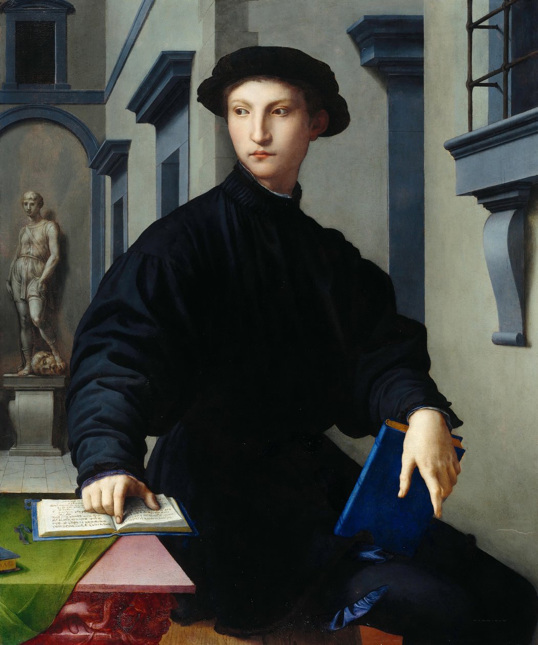 Ugolino Martelli, 1536-37 (olie på poppelpanel) af Agnolo Bronzino