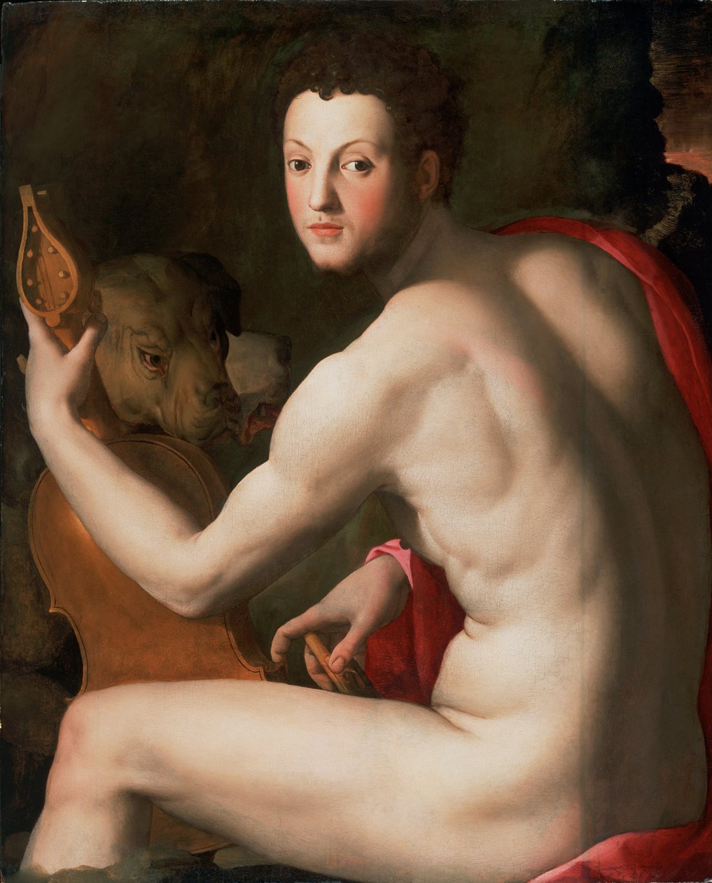 Portræt af Cosimo I de Medici som Orpheus af Agnolo Bronzino