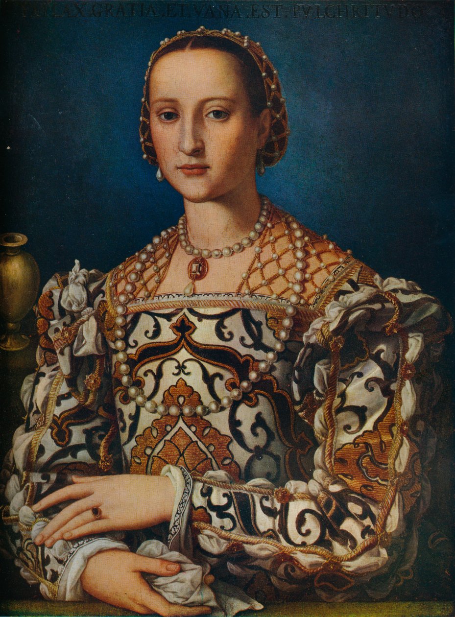 Eleanor af Toledo, c1562-1572, 1930. af Agnolo Bronzino