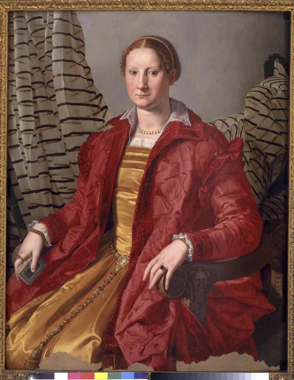 Portræt af en dame, ca. 1550-55 af Agnolo Bronzino