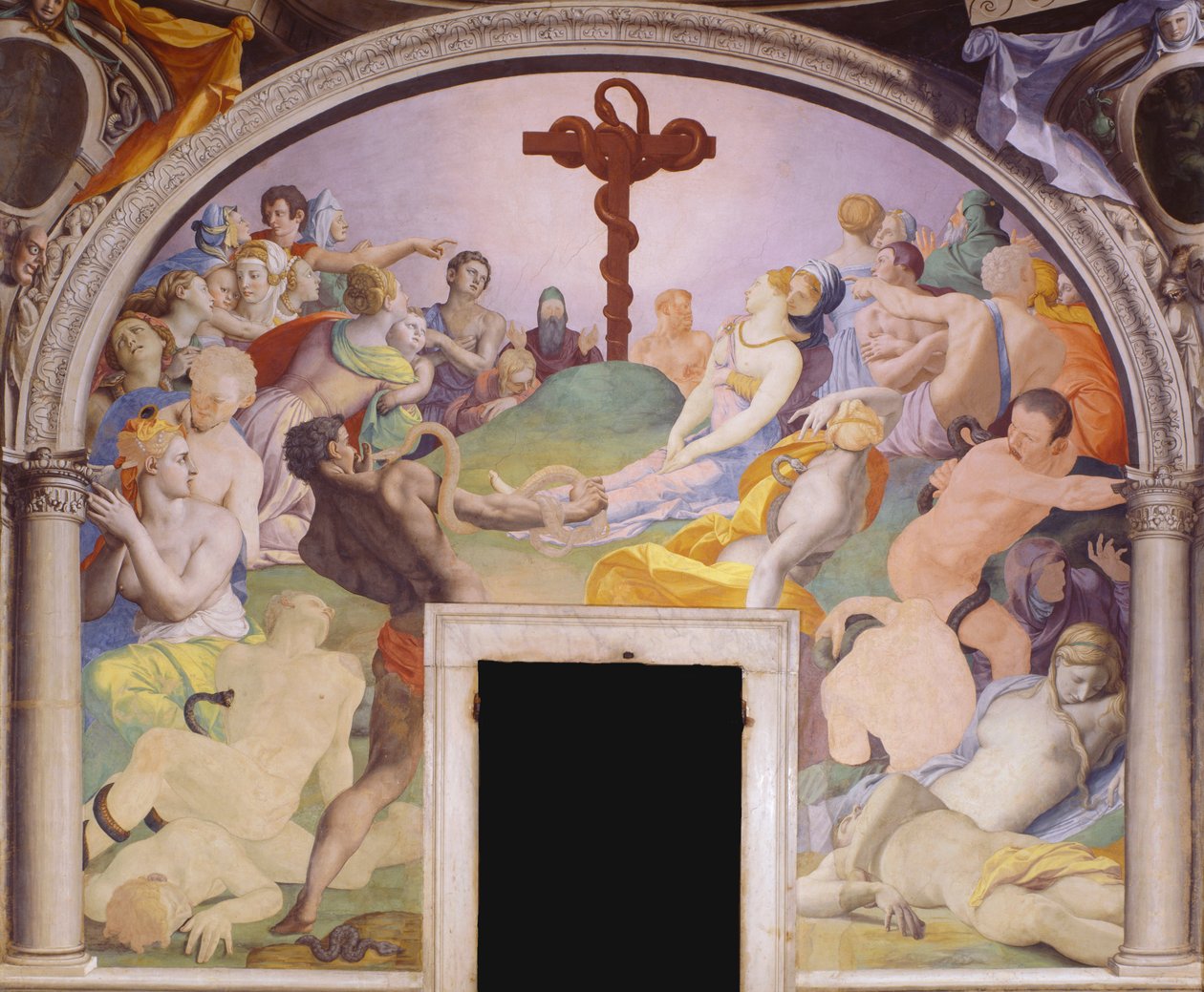 The Brazen Serpent, 1540-1545 af Agnolo Bronzino