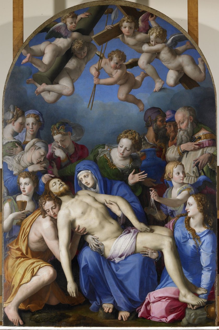 Nedstigningen fra korset af Agnolo Bronzino