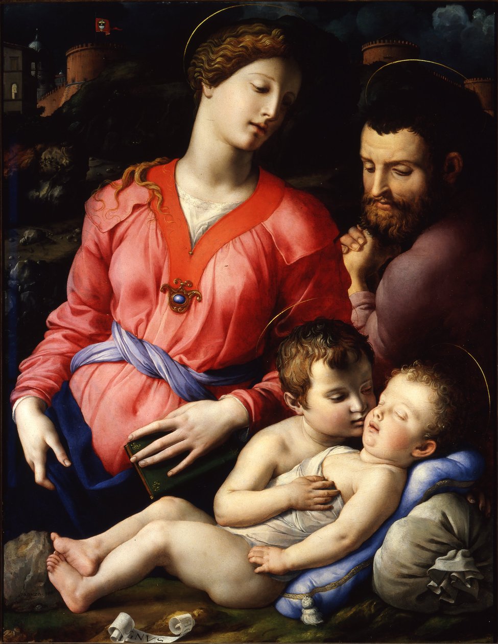 Den hellige familie, ca. 1540 af Agnolo Bronzino