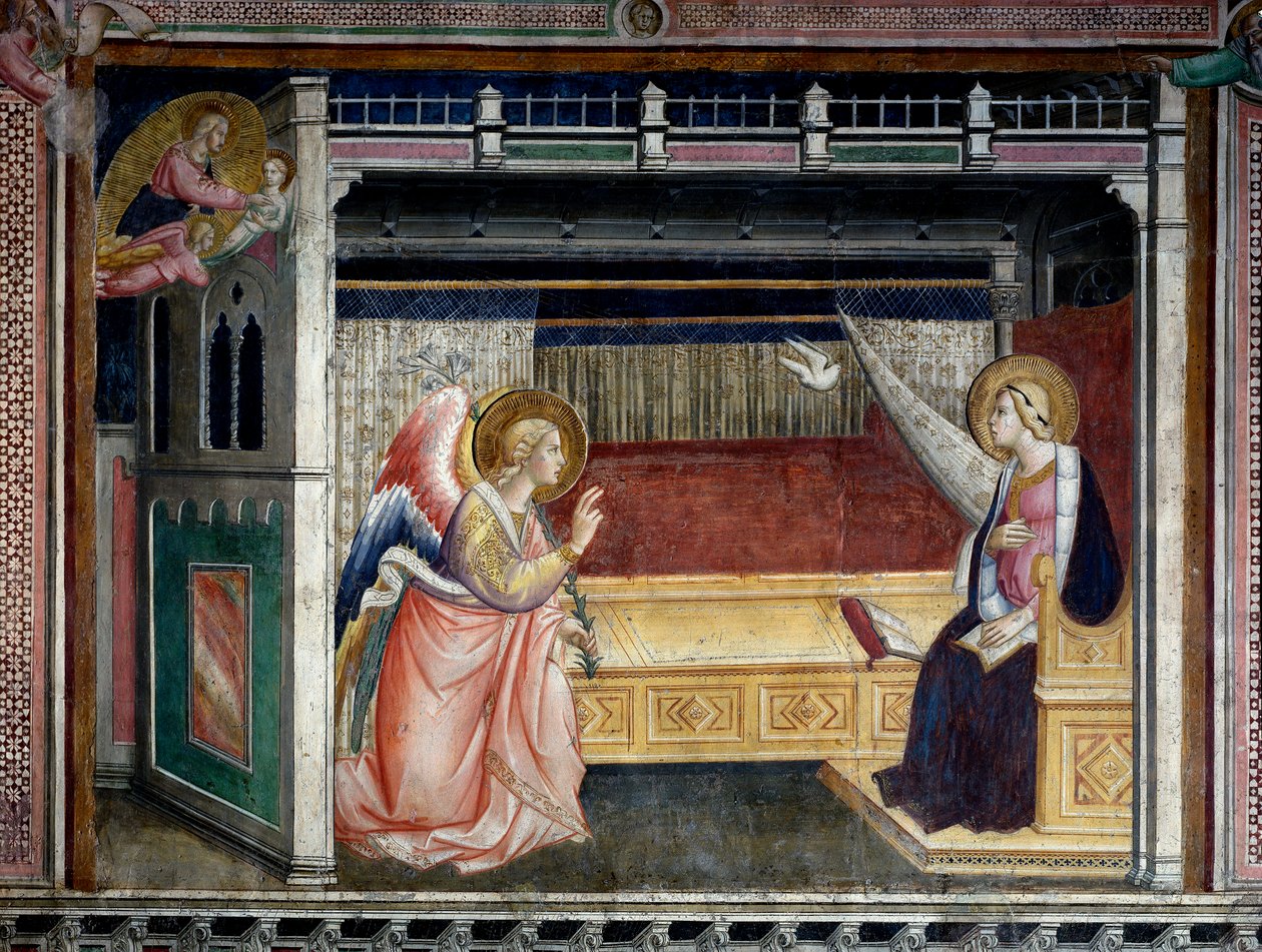 Bebudelsesfresken af ​​Agnolo Gaddi (1350-1396) Prato fra det 14. århundrede, Cathedrale, Cappella del Sacro Cingolo af Agnolo Gaddi