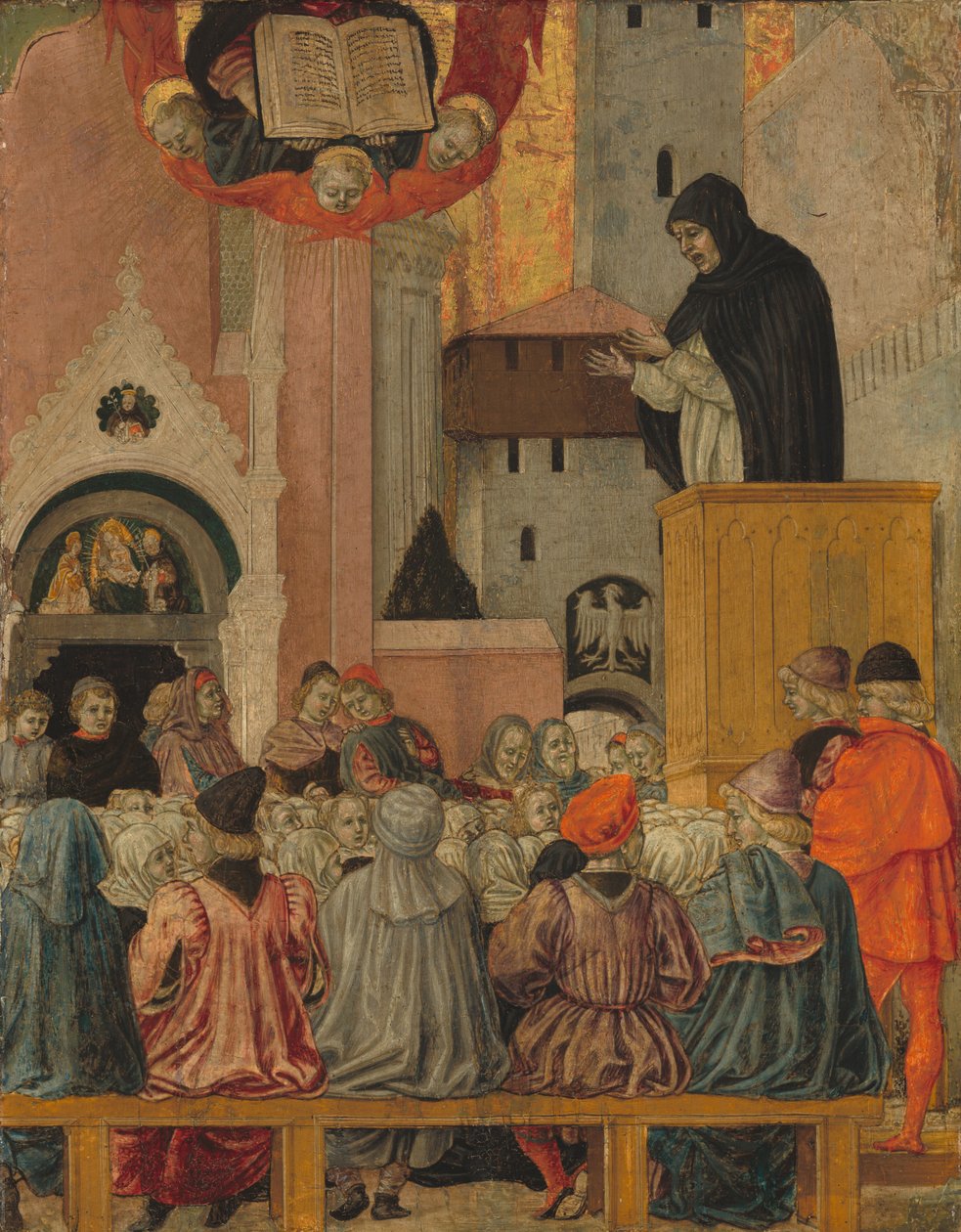 En dominikansk forkyndelse, ca. 1470. af Agnolo degli Erri