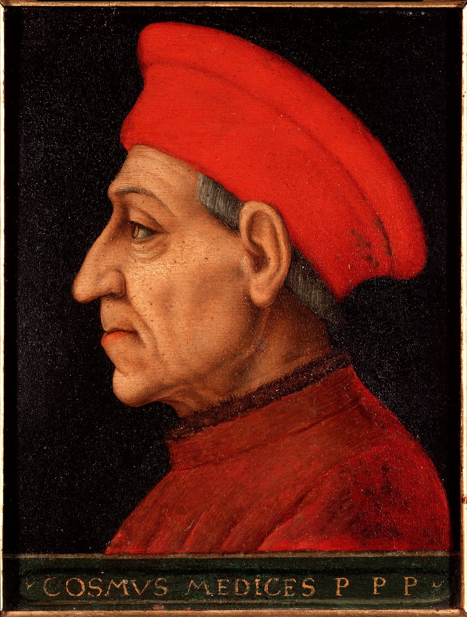 Portræt af Cosimo (Cosimo de Medici), kendt som Cosimo den gamle Medici (1389-1464) Maleri af Allori Angelo di Cosimo dit Bronzino (1503-1572) Palace Medici-Riccardi (Medici Riccardi) Firenze af Agnolo Bronzino