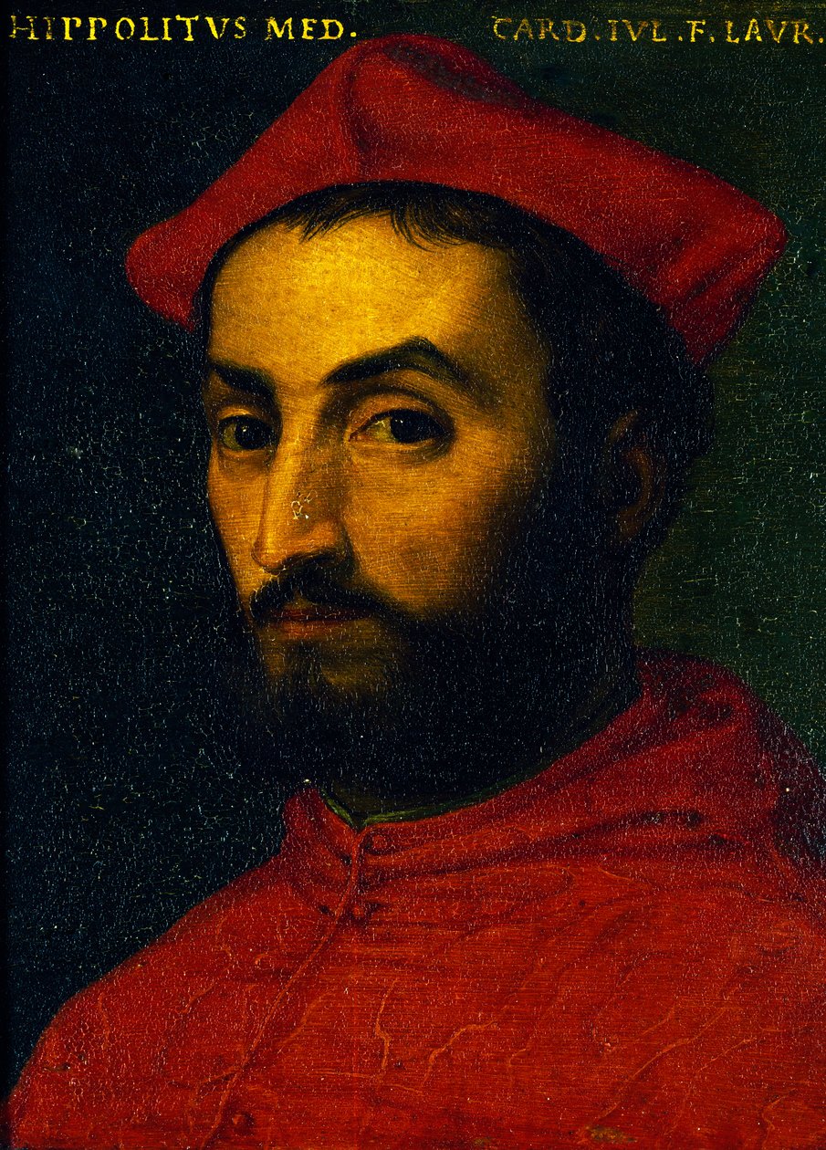 Portræt af Ippolito de Medici (Urbino af Agnolo Bronzino