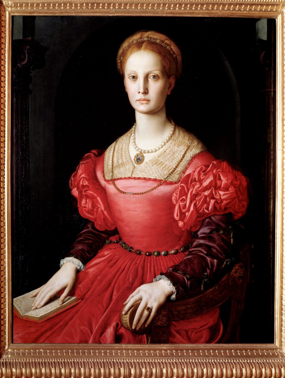Portræt af Lucrezia Panciatichi, hustru til Bartolomeo Panciatichi (olie på lærred) af Agnolo di Cosimo Bronzino
