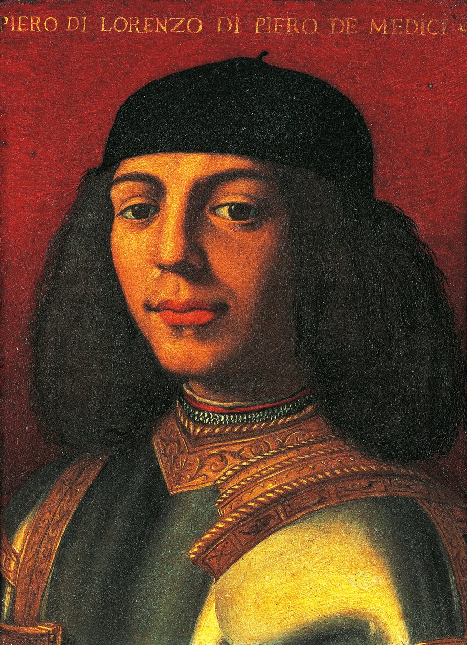 Portræt af Piero de Medici, også kendt som Piero den Uheldige (Firenze af Agnolo Bronzino