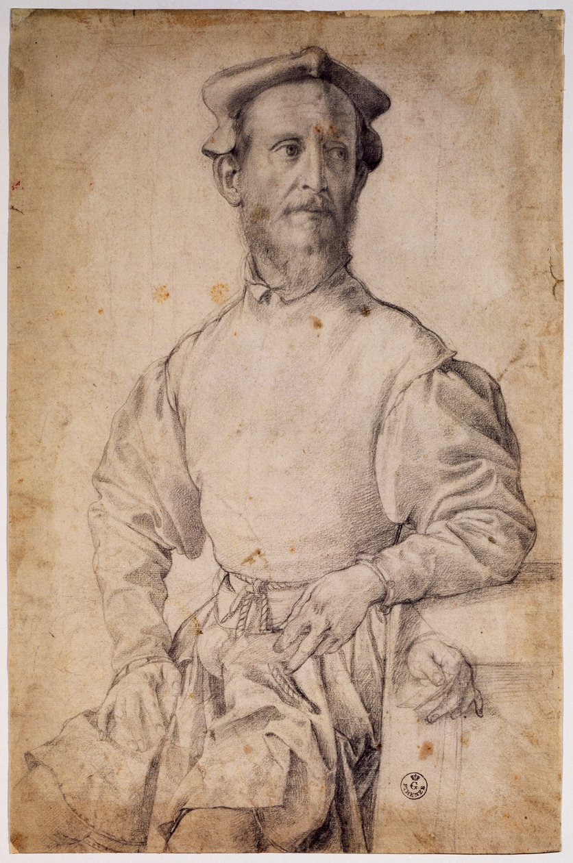 Portræt af Pontormo af Agnolo Bronzino