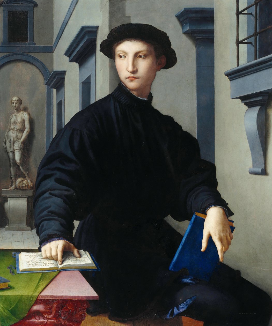 Portræt af Ugolino (Hugolin) Martelli (1519-1592) af Bronzino, Agnolo (1503-1572) af Agnolo Bronzino