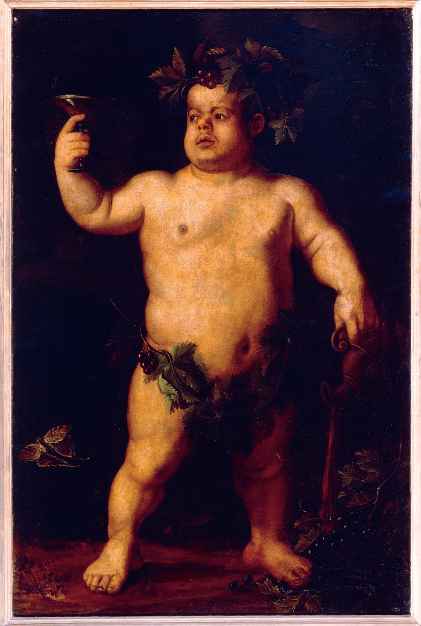 Portræt af dværgen Morgante som Bacchus (olie på lærred) af Agnolo Bronzino