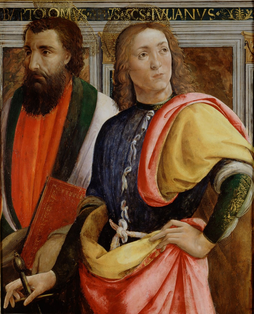 Sts Bartholomew og Julian the Hospitaler, slutningen af det 15. århundrede af Agnolo di Domenico