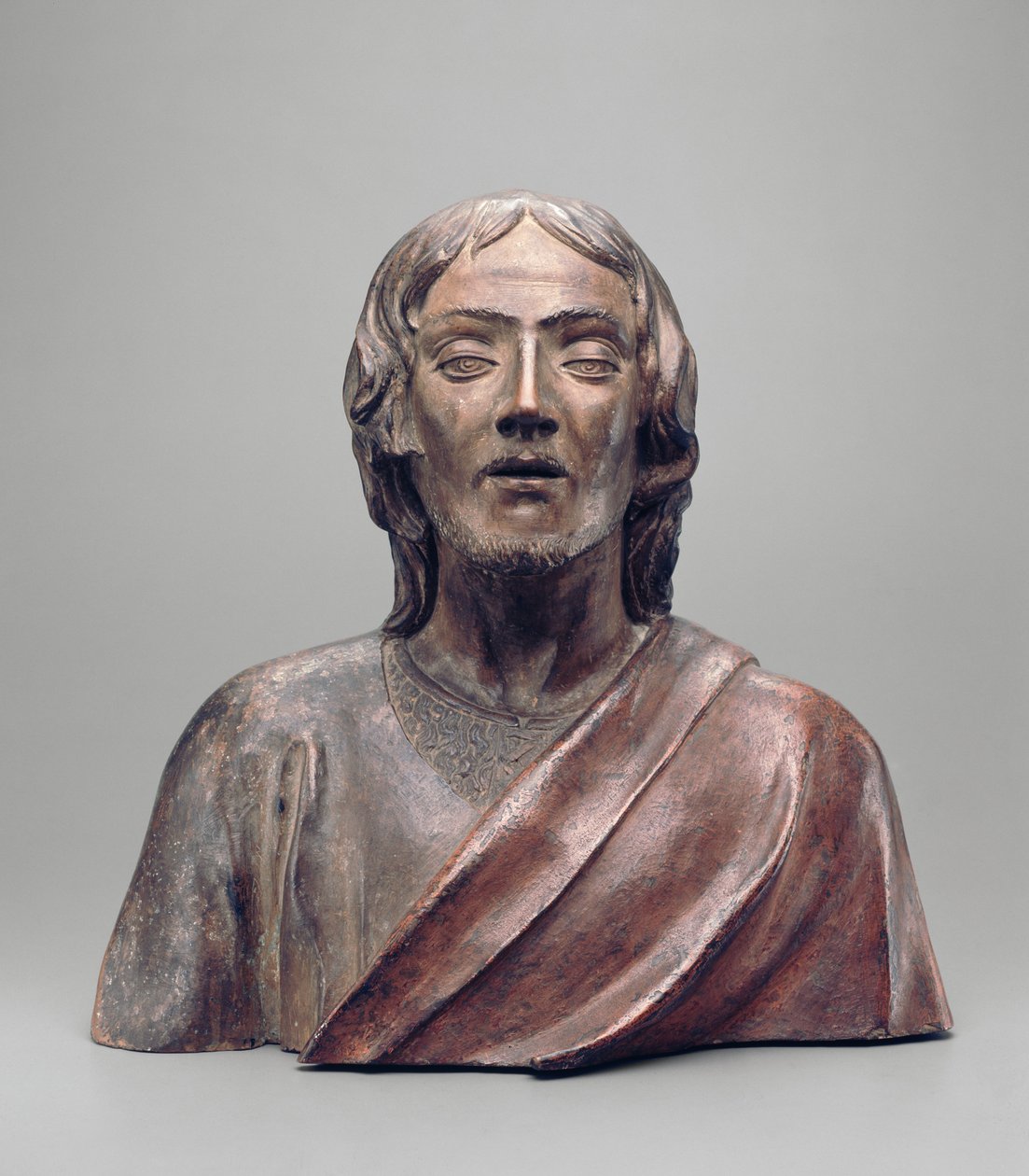 Johannes Døberen, ca. 1490-1500 (terracotta med polykrom dekoration) af Agnolo di Polo