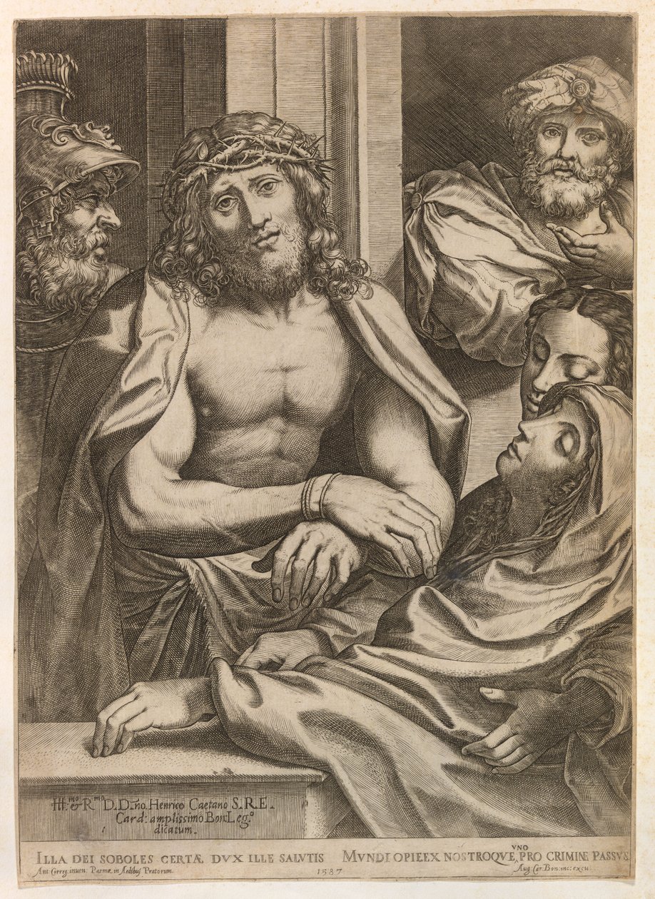 Se manden af Agostino Carracci