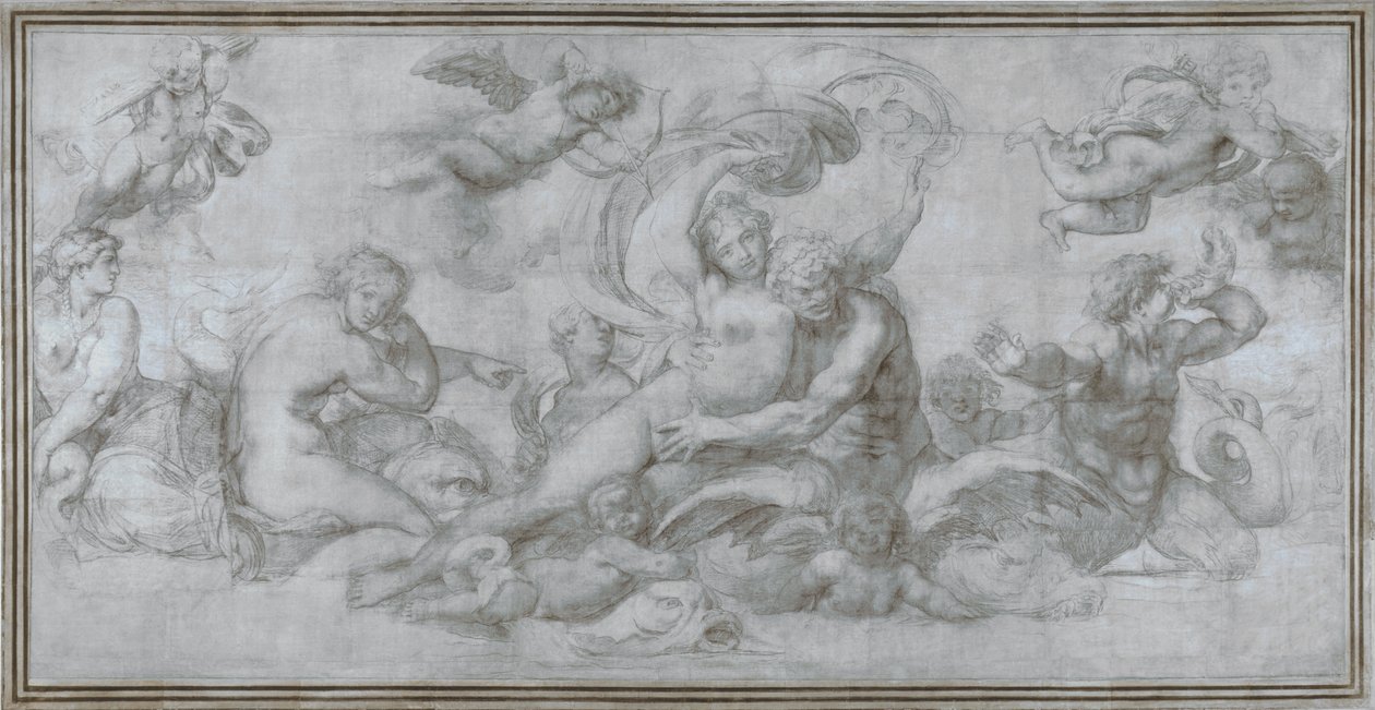 Sea Triumph af Agostino Carracci