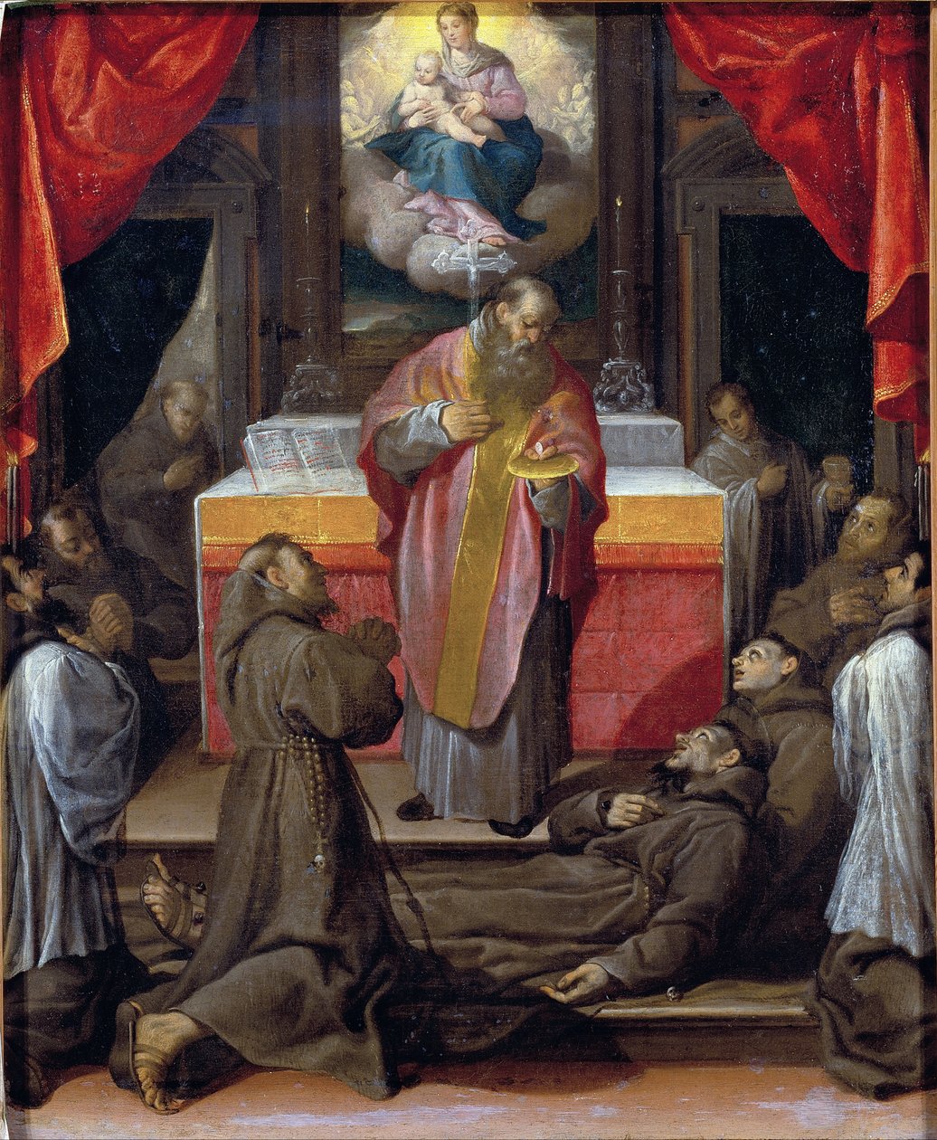 Den sidste nadver af Sankt Frans af Agostino Carracci