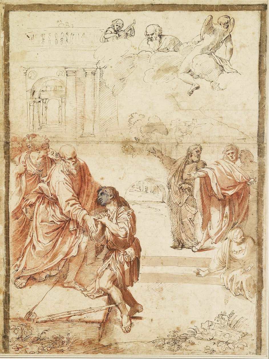 Den fortabte søns tilbagevenden af Agostino Carracci