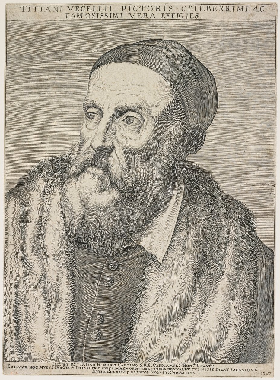 Tizian, 1587 af Agostino Carracci
